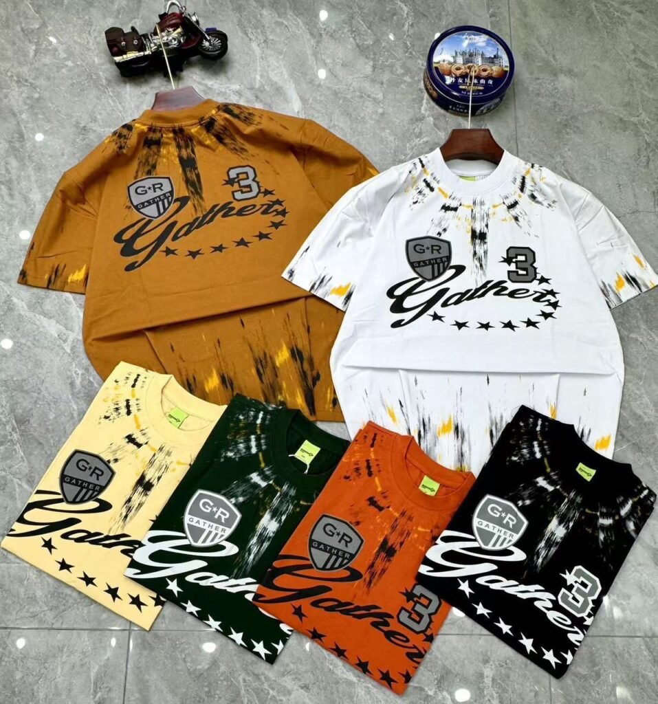 abstract splash print streetwear tees