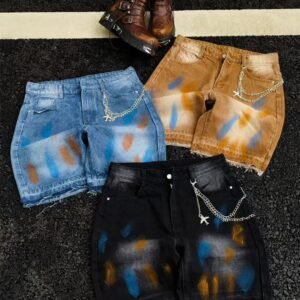 baggy short jeans 潮